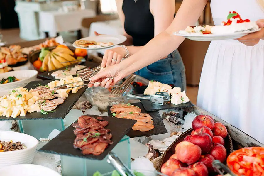 food options for a wedding