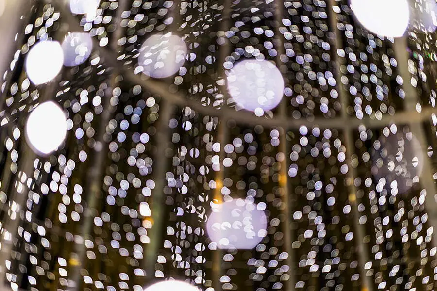 Fairy Lights outdoor wedding