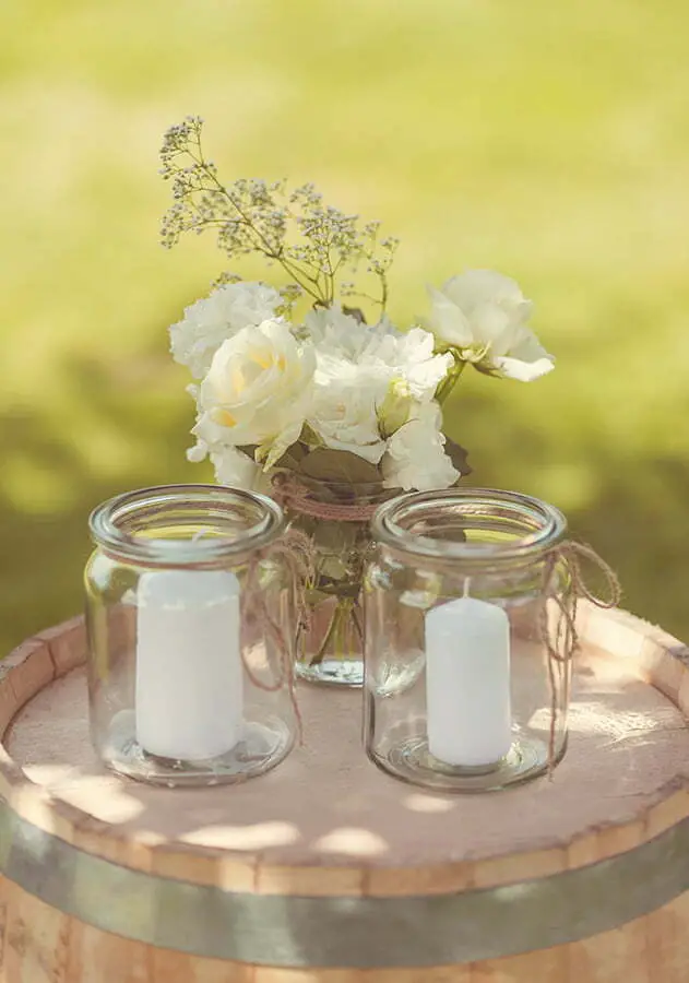 Scented Candles in Mason Jars