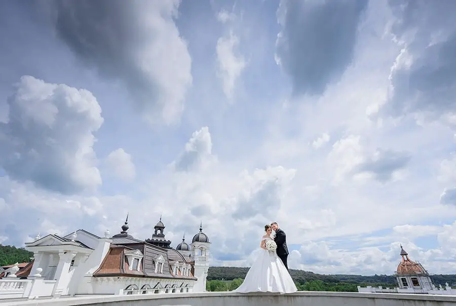 cloudy venue wedding