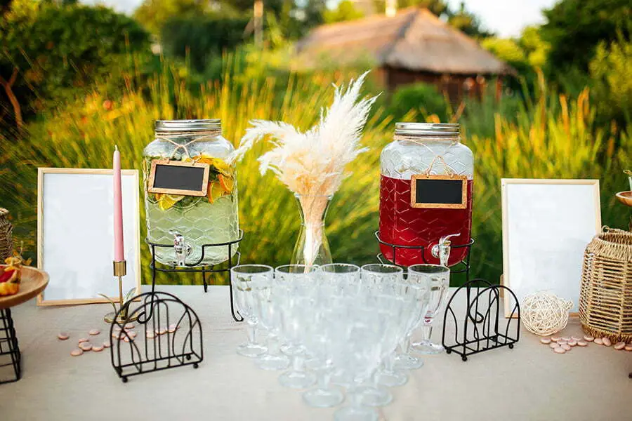 coolers outdoor wedding