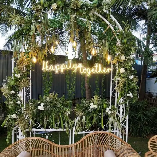 Greenhouse Wedding Decor Magical Ambiance Minimalistic Design greenhouse outdoor wedding decor