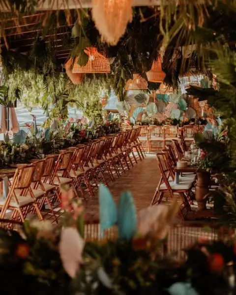Jungle-themed Outdoor Wedding jungle outdoor wedding decor