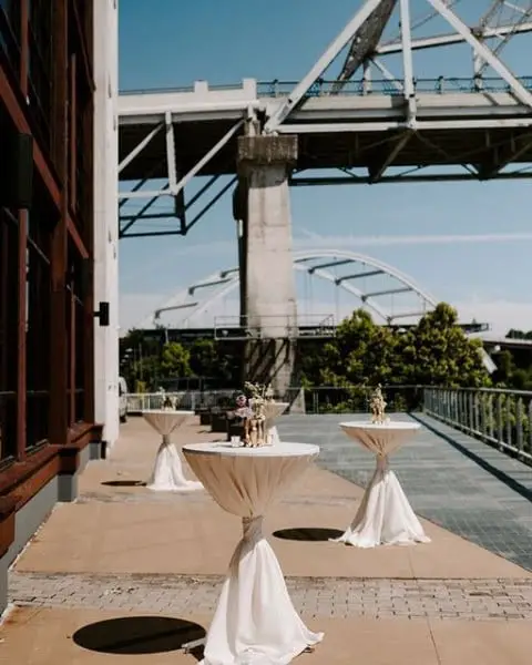 Chic And Rustic Outdoor Wedding In Downtown Nashville modern outdoor wedding decor