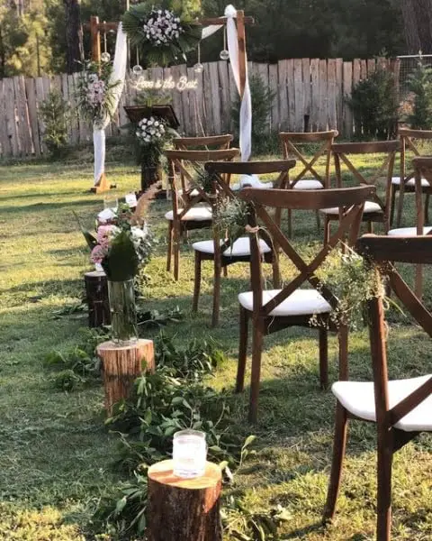 Rustic Elegance rustic outdoor wedding decor