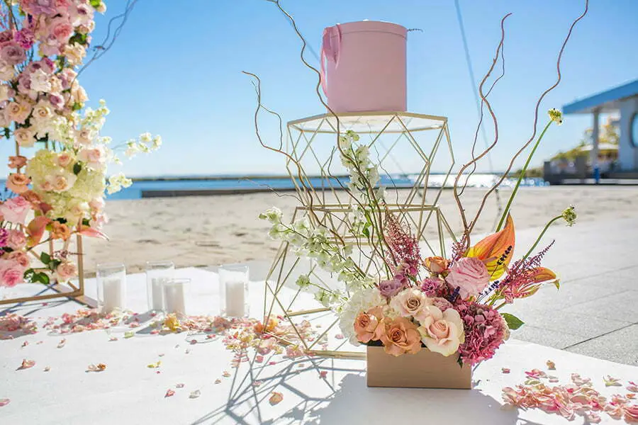 outdoor wedding artificial flowers