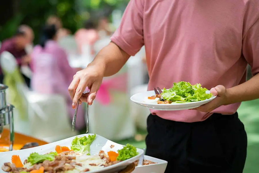 salads outdoor wedding