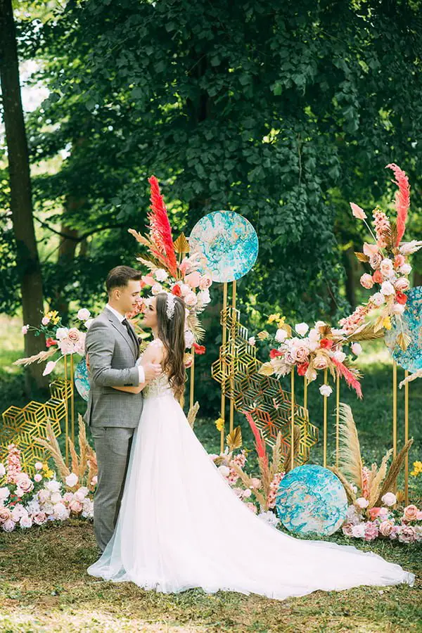 Carnival-themed wedding