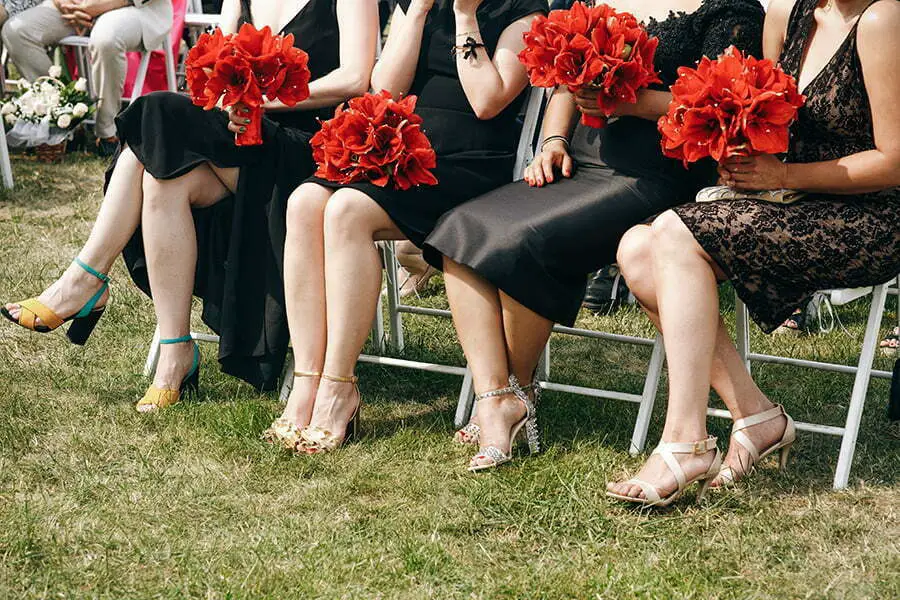 Garden wedding heels