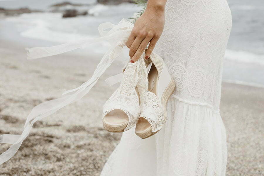 beach wedding heels