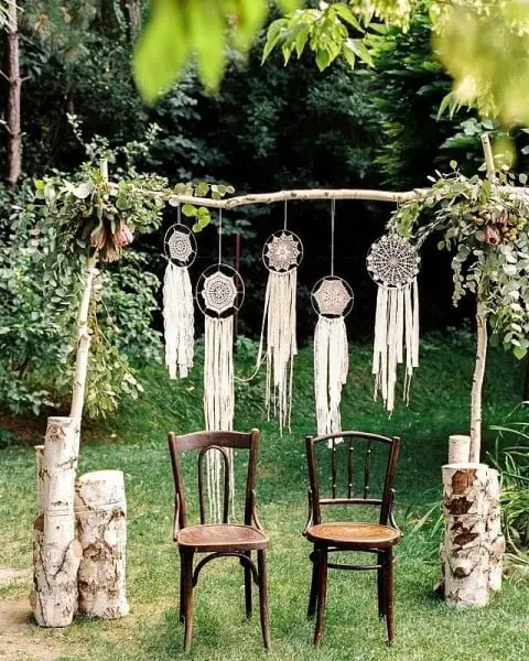 Enchanting Eco-Friendly Forest Wedding Decor Ideas natural outdoor wedding decoration