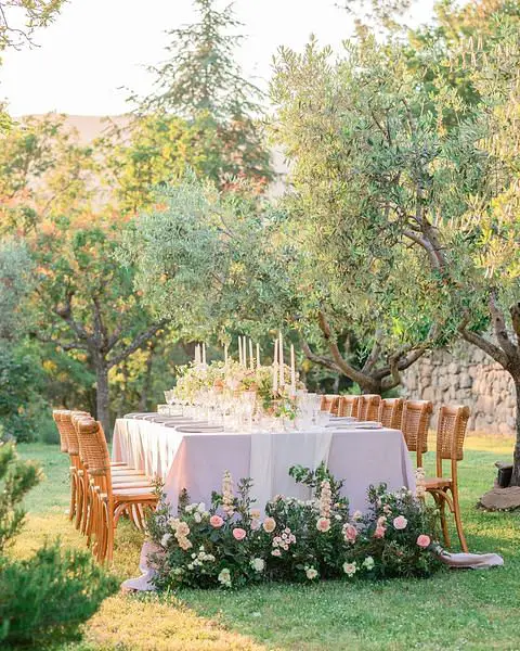 Ethereal And Romantic Spring Wedding Decor Inspiration spring outdoor wedding decor