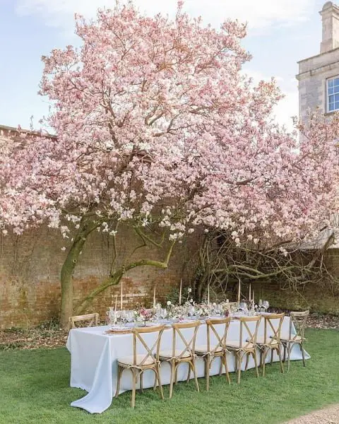 Whimsical Spring Garden Wedding Decor With Endearing Homeware & Magnificent Florals spring outdoor wedding decor