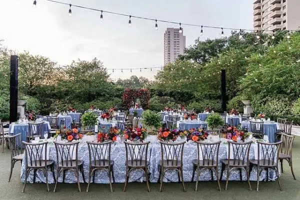 Enchanting Al Fresco Garden Dinner At A Stunning Spring Wedding spring outdoor wedding decor