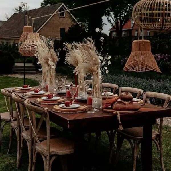 Charming Rustic Vintage Decor For A Boho Outdoor Wedding vintage outdoor wedding decor