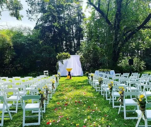 Enchanting And Sunny: A Vibrant Outdoor Wedding Decor Inspiration In Yellow yellow outdoor wedding decor
