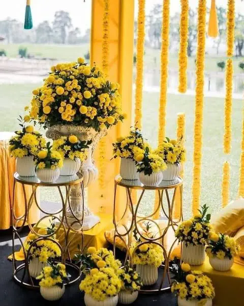 Breathtakingly Captivating: A Yellow-themed Outdoor Wedding Decor yellow outdoor wedding decor