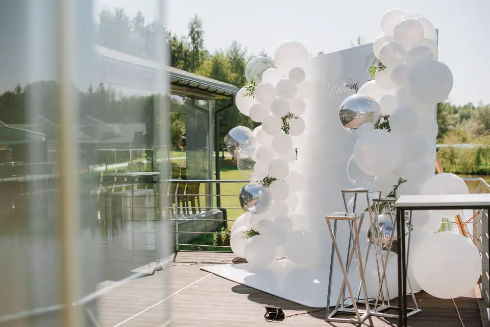 Balloon Arches and Garlands outdoor wedding