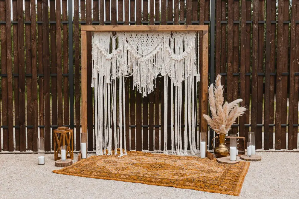 Boho Rugs decor outdoor wedding