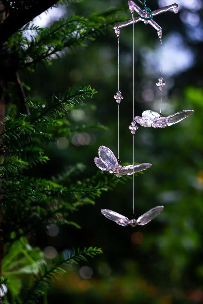 Butterfly Ornaments in trees decor wedding