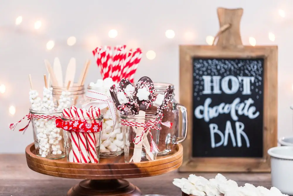 Hot Cocoa Bar wedding