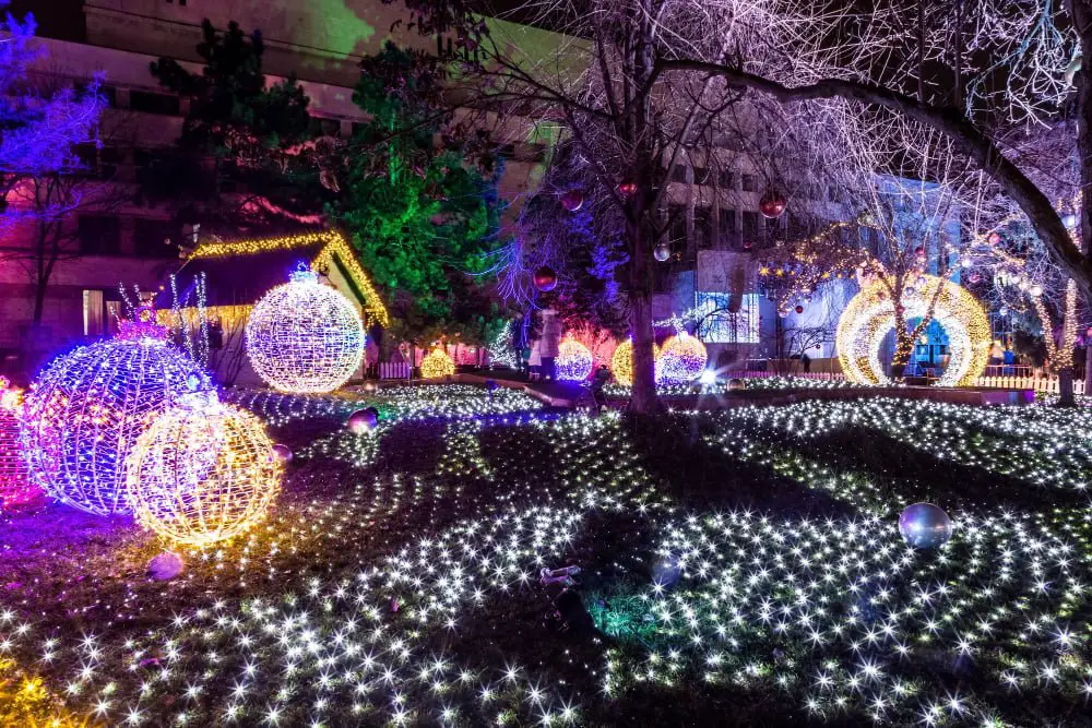 Luminous Garden Orbs outdoor wedding