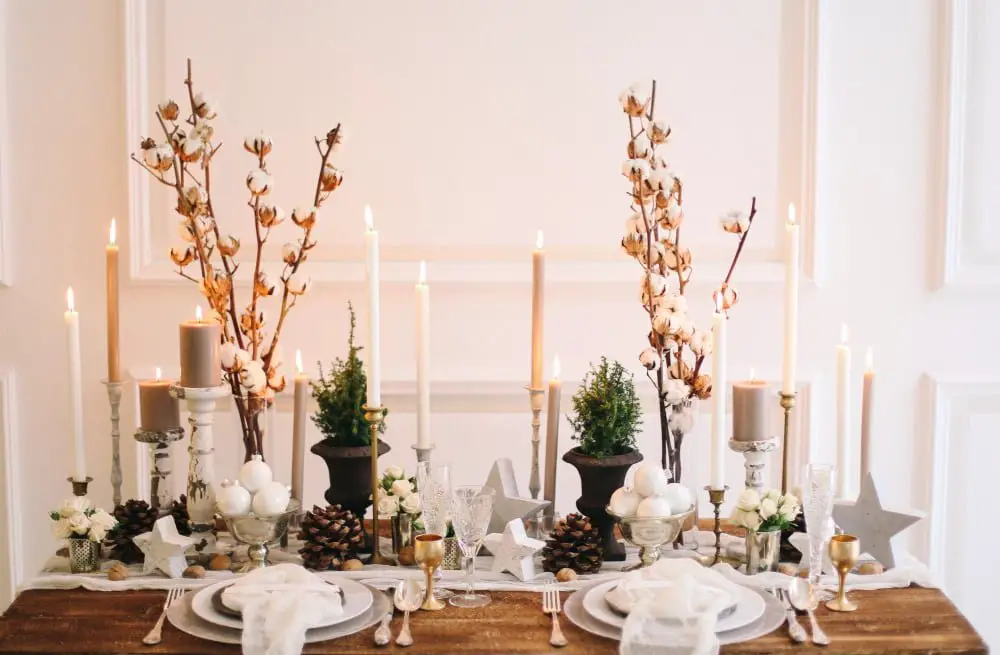 Pinecone table Centerpiece wedding