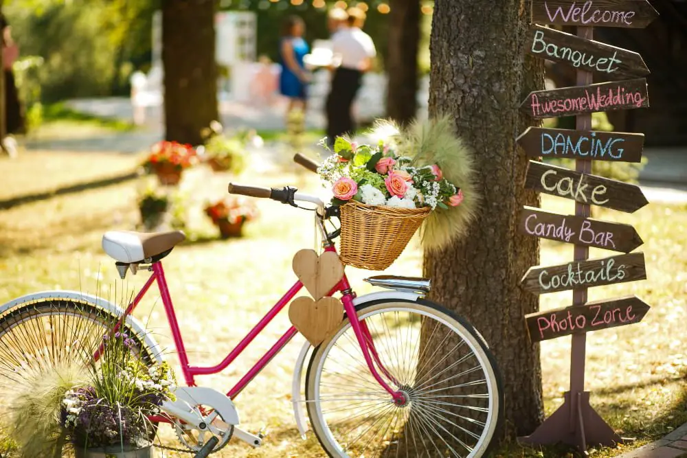 Vintage Bicycle Decor wedding