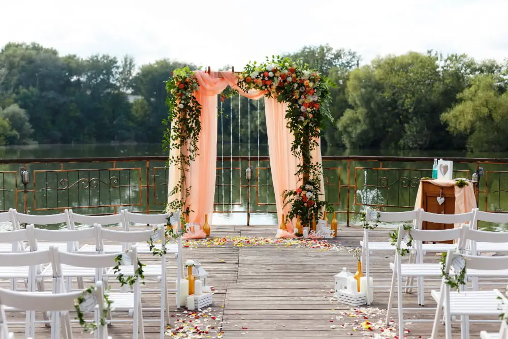 autumn leaves Aisle Markers wedding