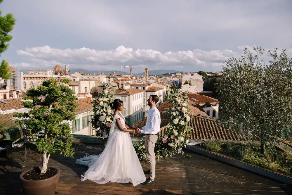 rooftop wedding