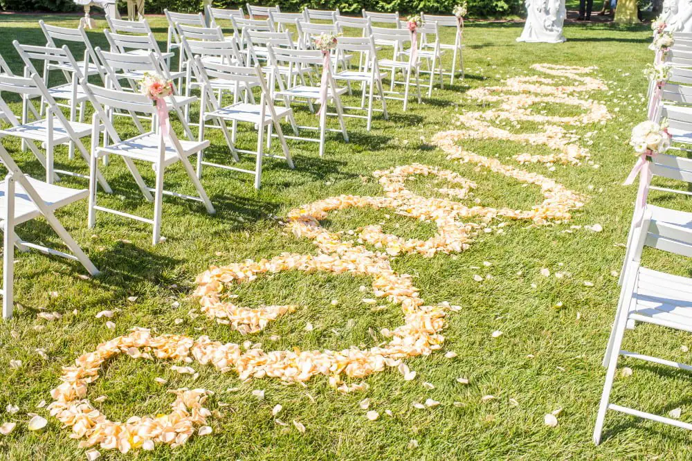wedding Flower Petal Path