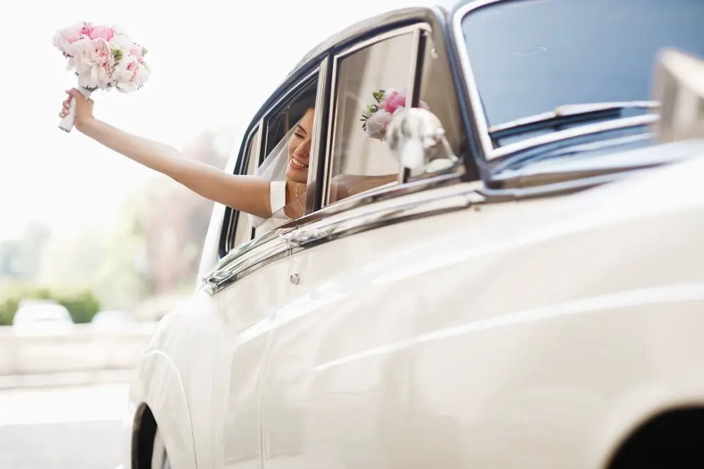 wedding Vintage Car Arrival