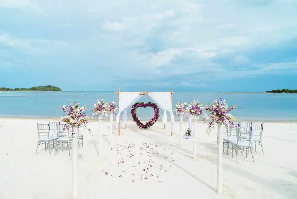 tropical wedding venue