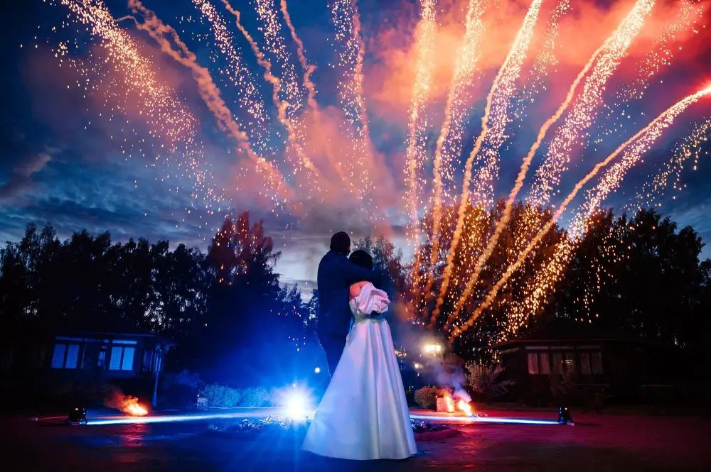 wedding fireworks