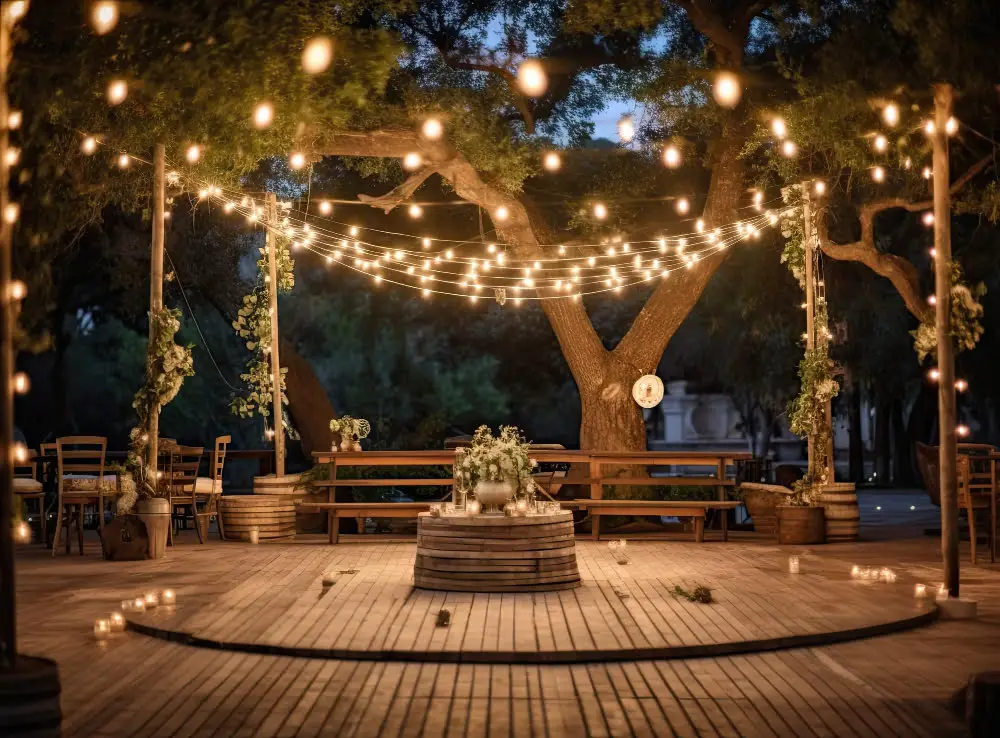 Decorating an Outdoor Dance Floor