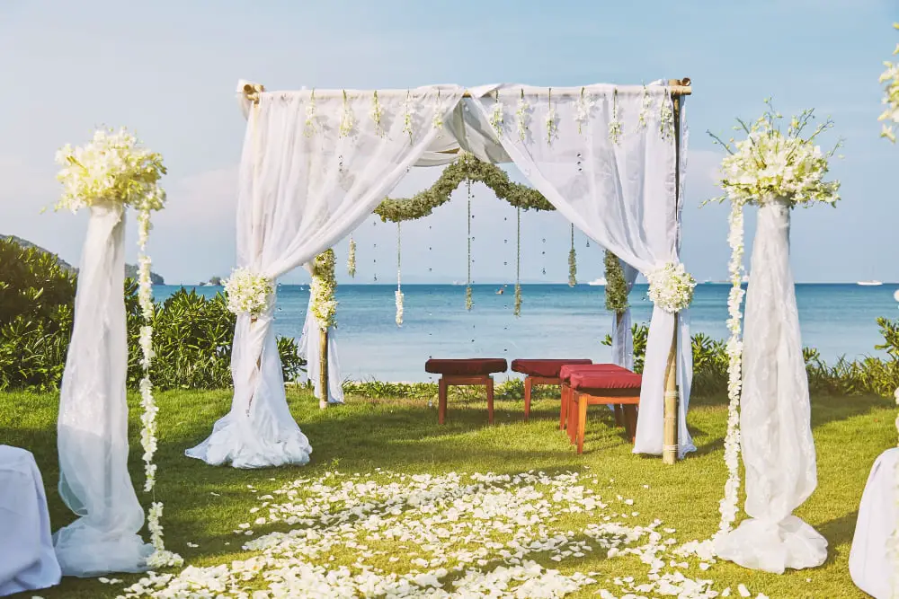 Hidden beach wedding Venue