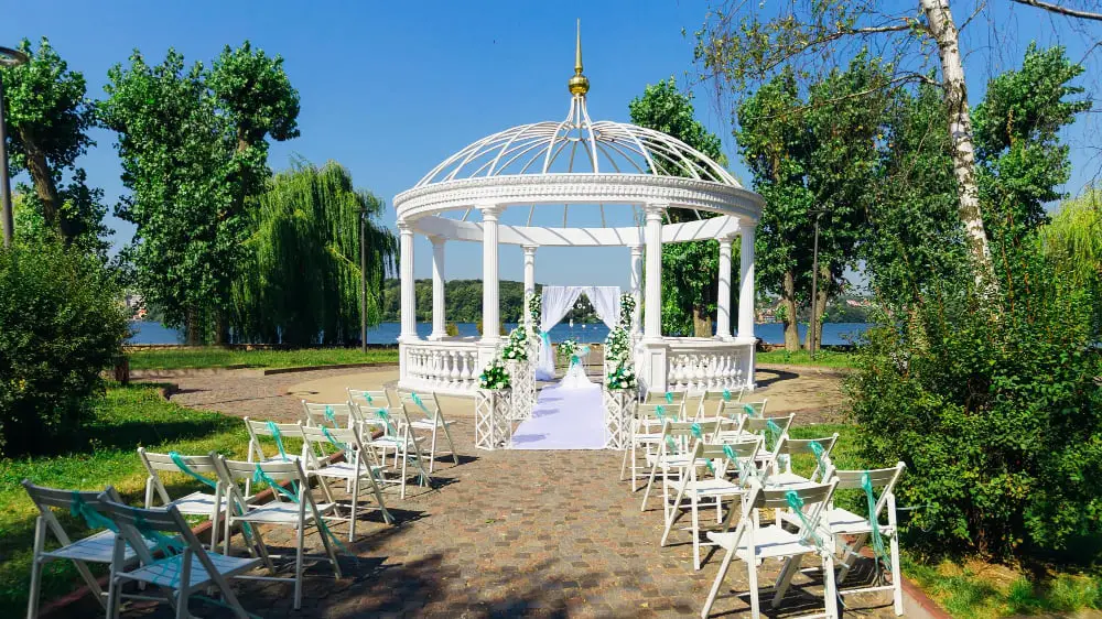 Outdoor Pavilion wedding gazebo