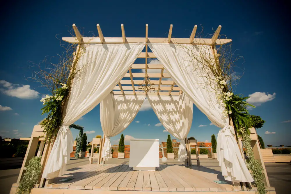 Outdoor Pavilion wedding