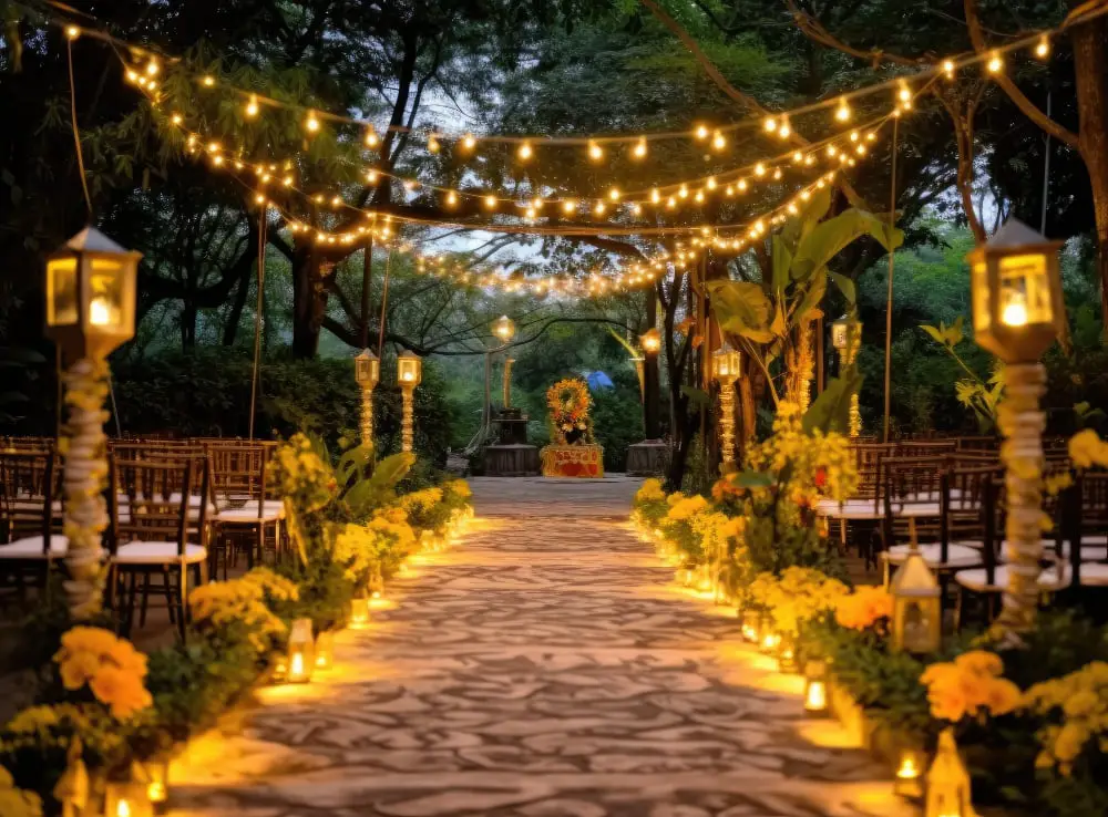 Outdoor Twilight Wedding