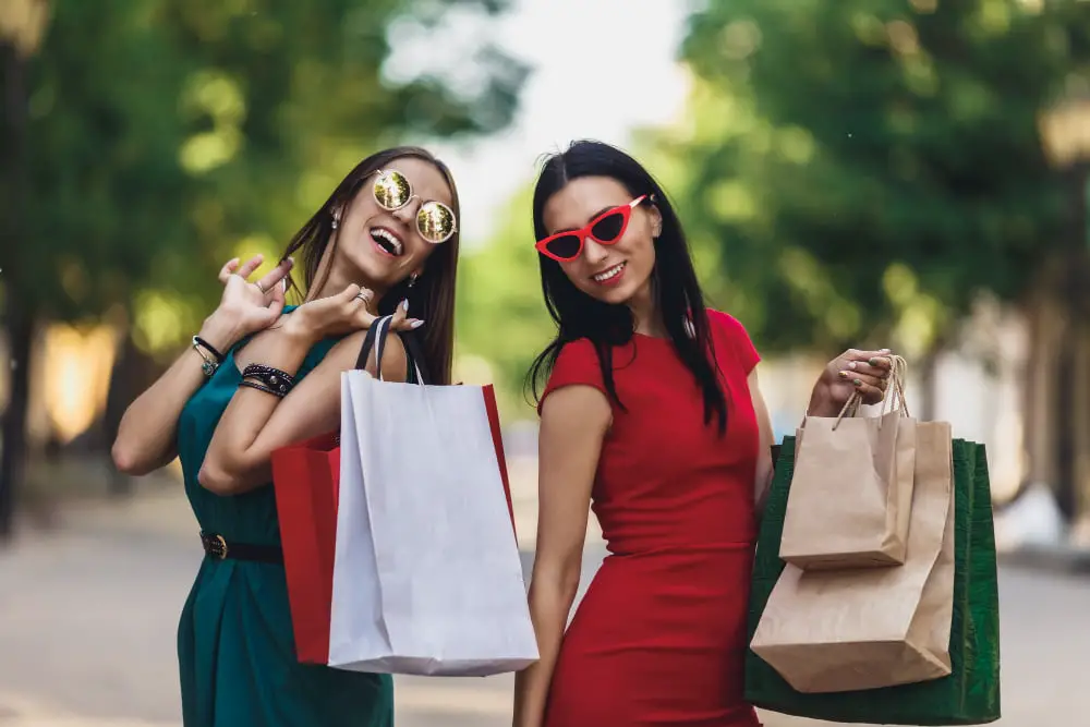 Shopping Day bridesmaids