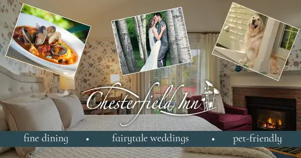 Chesterfield Inn outdoor wedding venues in New Hampshire