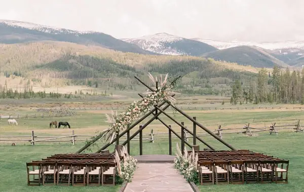 Devil's Thumb Ranch outdoor wedding venues in Colorado