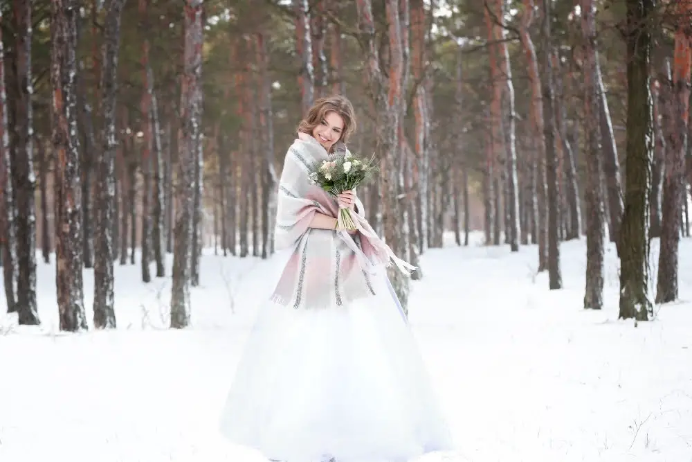 Cold Weather Outdoor Wedding Wrap
