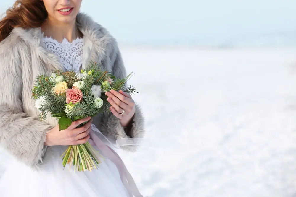 Faux Fur Outdoor Wedding Jacket