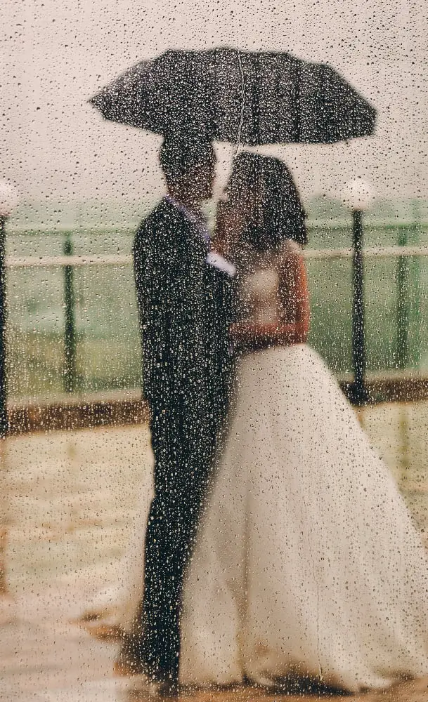Post-Production Tips for Rainy Wedding Pictures