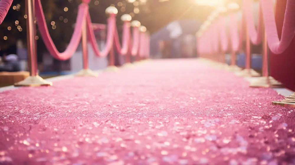 Sequin Sparkle Aisle Runner Outdoor Wedding