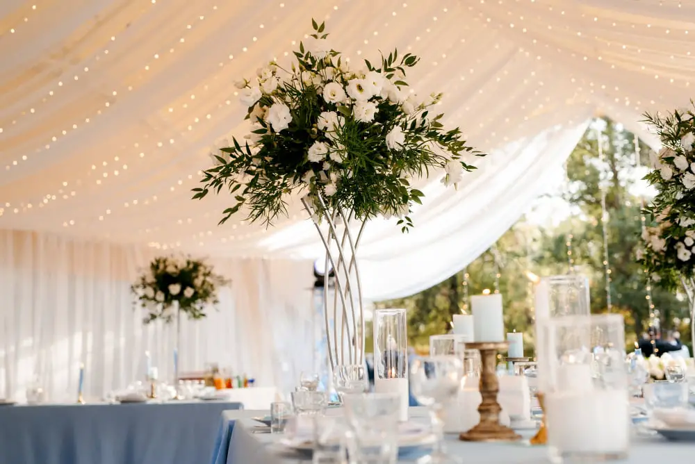 String Lighting for Tents Outdoor Wedding