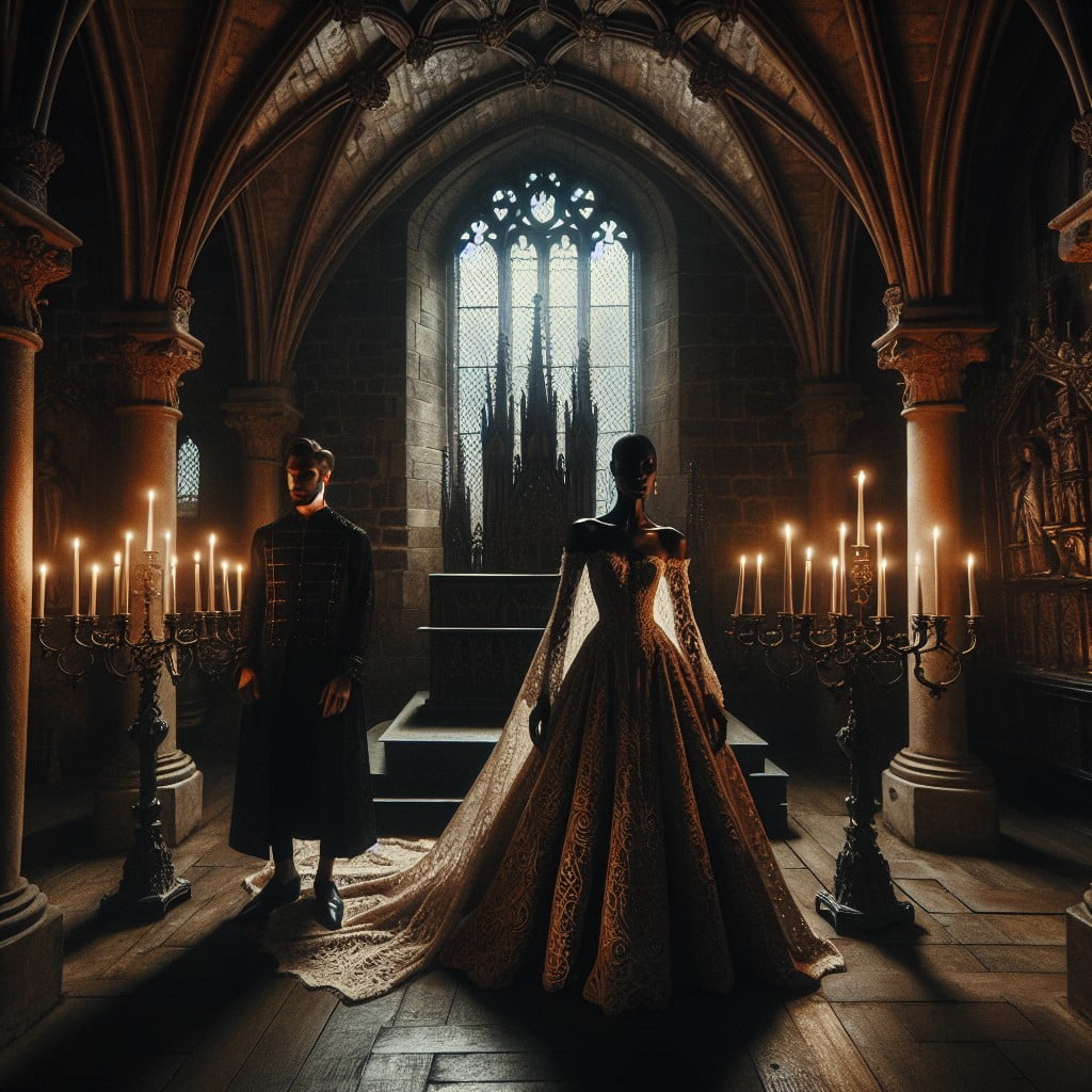 blend gothic inspired themes into wedding photos