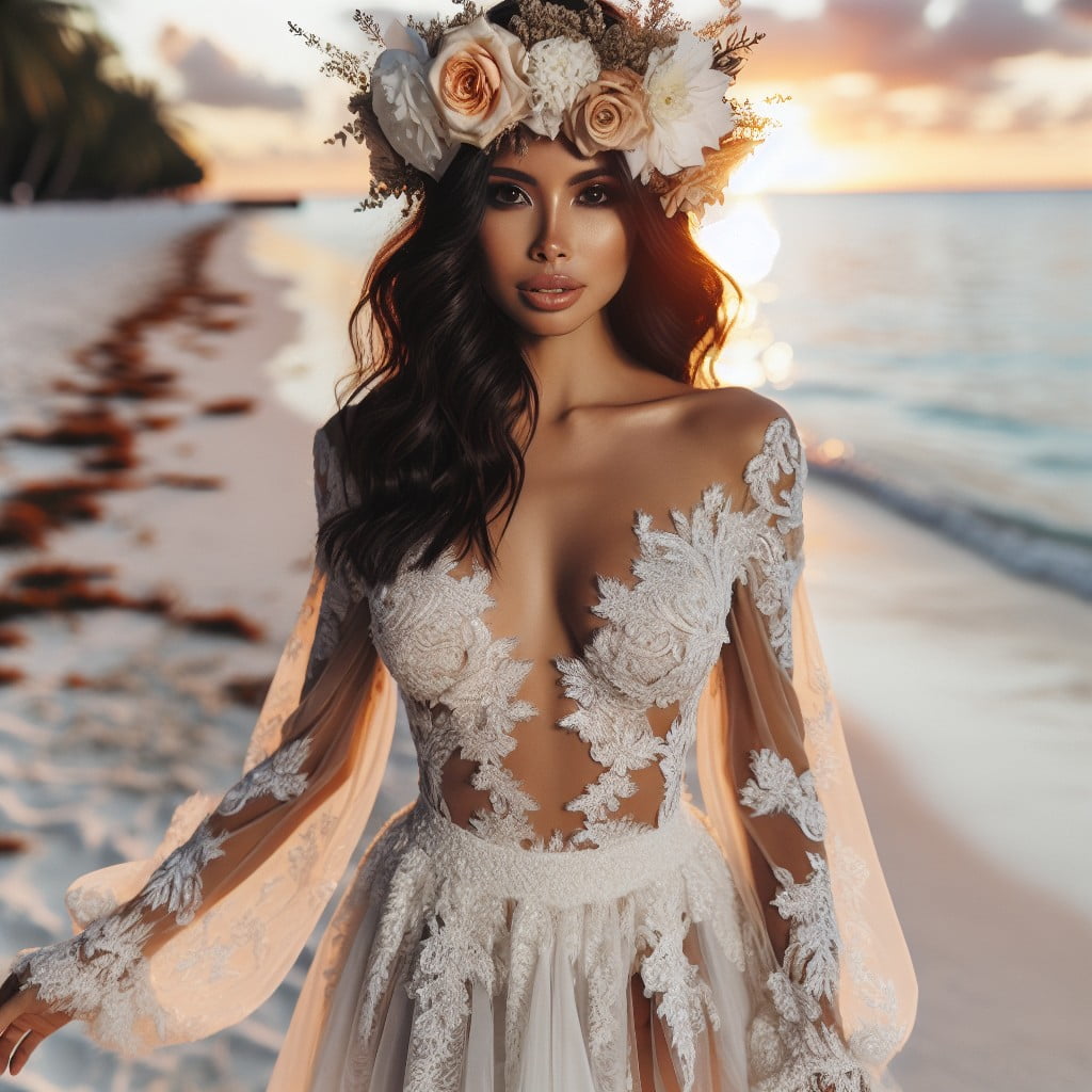 bohemian beach wedding dresses