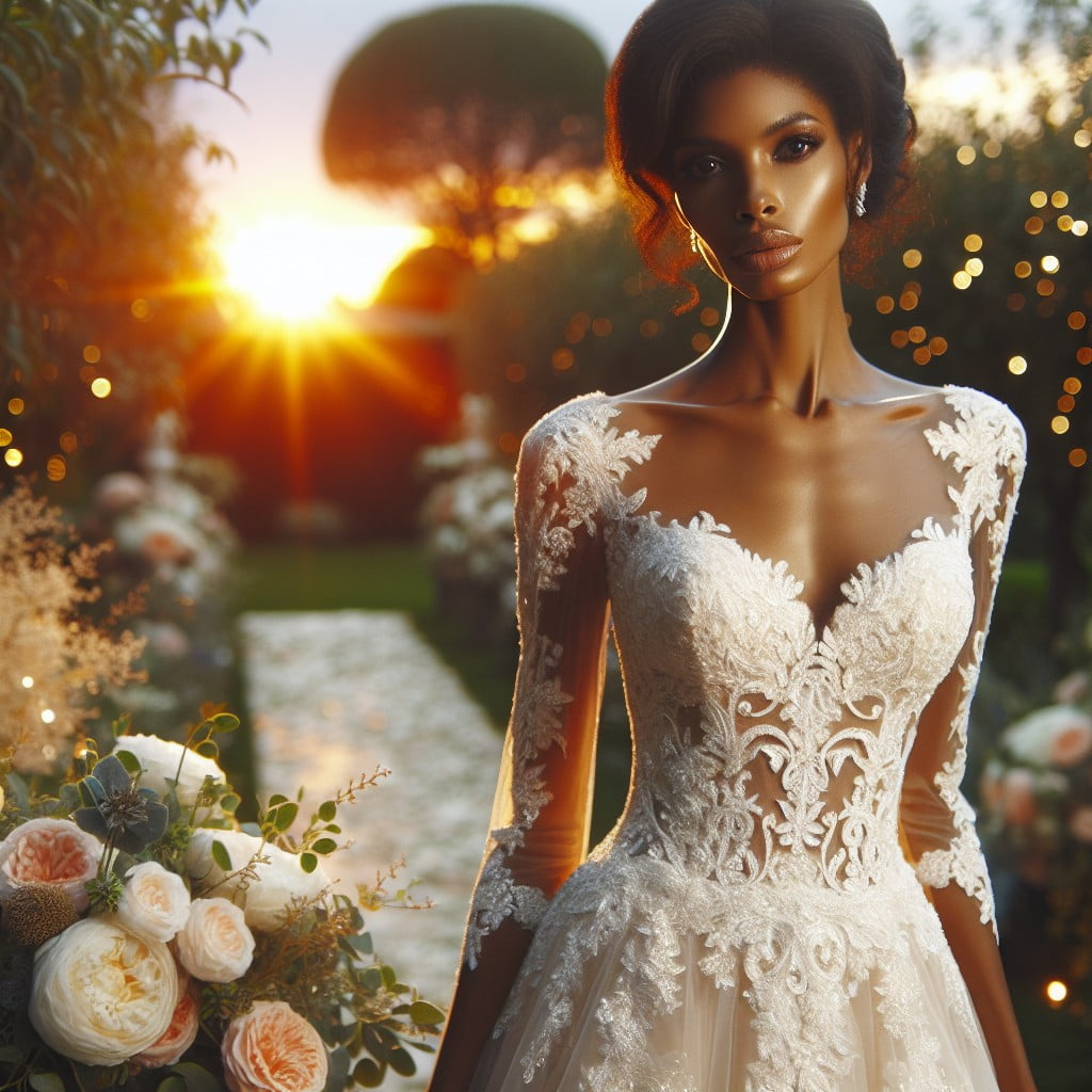 chic wedding dresses for mature brides
